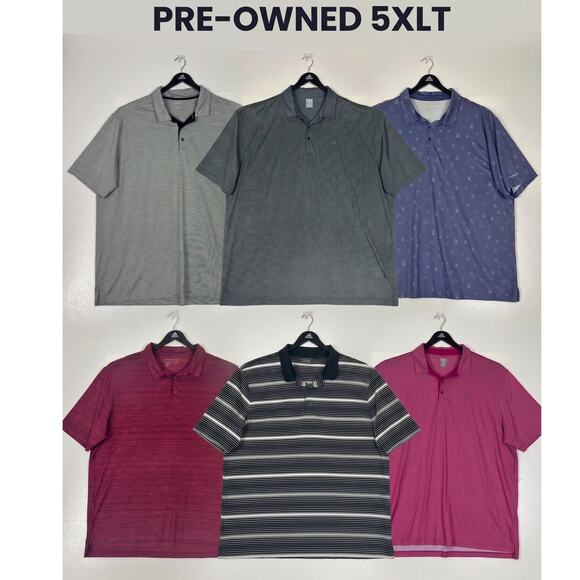Callaway Other - 6 Pre-owned Mens 5XLT Reebok & Callaway Polo Golf Shirts Short Sleeve Polyester